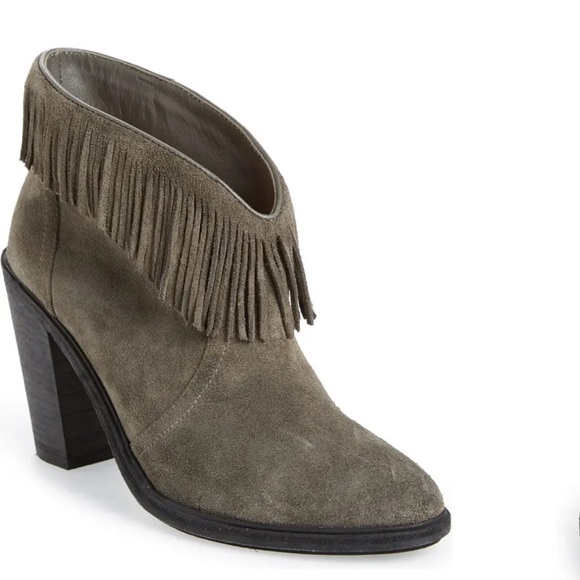 JOIE | Loren Fringe Leather Bootie (US8/EU39.5) - Picture 1 of 14